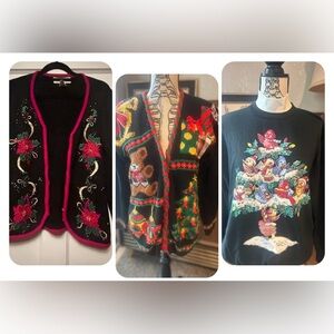 Vintage Christmas bundle (sweaters & sweatshirt)